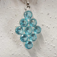 Vintage Rhinestone Cluster Drop Earrings | Silver Tone Statement Jewelry