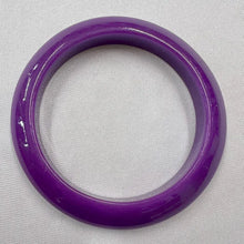 Vintage Purple Acrylic Bangle Bracelet | Glossy Chunky Retro Bracelet | Y2K Statement Jewelry