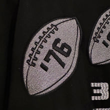 NFL Las Vegas Raiders Varsity Jacket | 3X Super Bowl Champions Embroidered Bomber | Black L