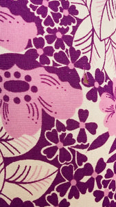 50s Slip Purple Bloom Printed Chemise