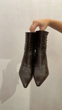 Vintage Dark Brown Ankle Boots