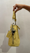 Yellow Zipper Leather Bag