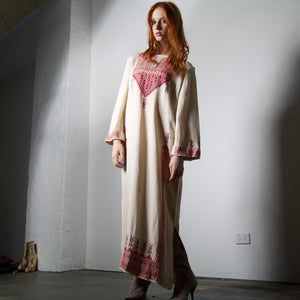 Rare 70s Moroccan Embroidered Dress