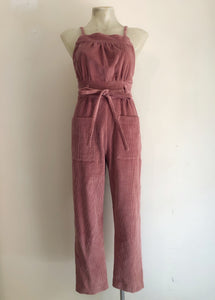 Exclusive to Liberty’s Heart - Cross-back straps corduroy jumpsuit