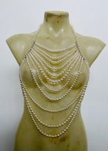 Faux Pearl Body Jewellery Halter Top