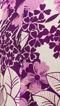 50s Slip Purple Bloom Printed Chemise