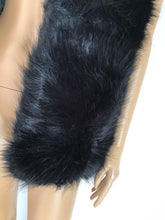Black Faux Fur Longline Vest